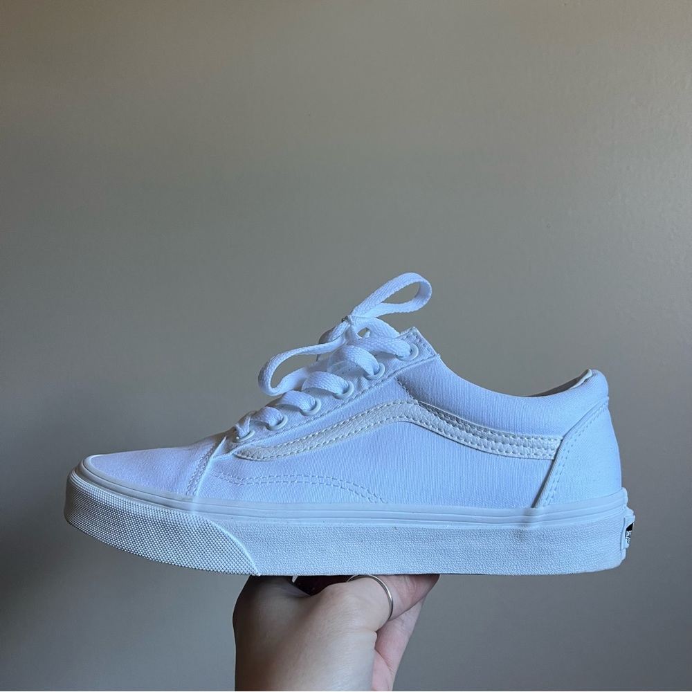 White Old Skool Vans